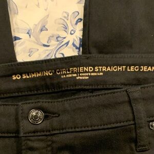 Chico's Black Girlfriend So slimming straight leg jean